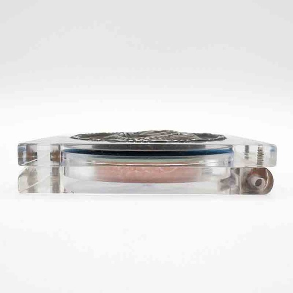 Elgin American Lucite Sterling Silver Compact w Repousse Doves Love Birds 1940s - Picture 11 of 13